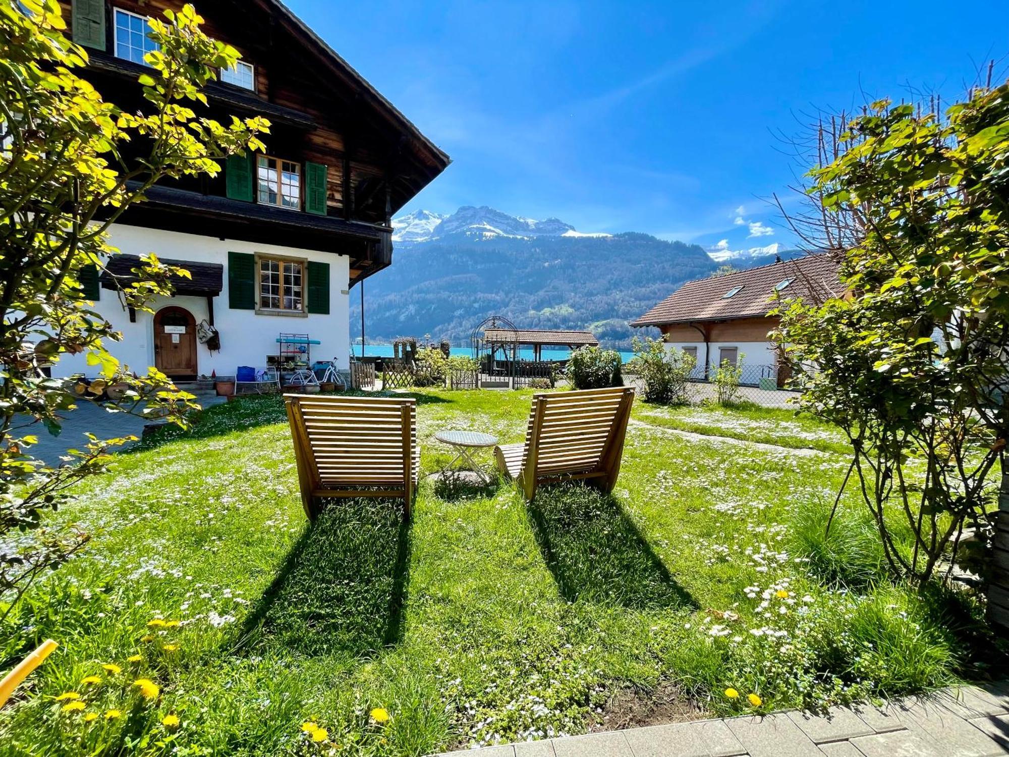 Romantic Lake & Mountain Apartment Pure Swissness Brienz  Bagian luar foto