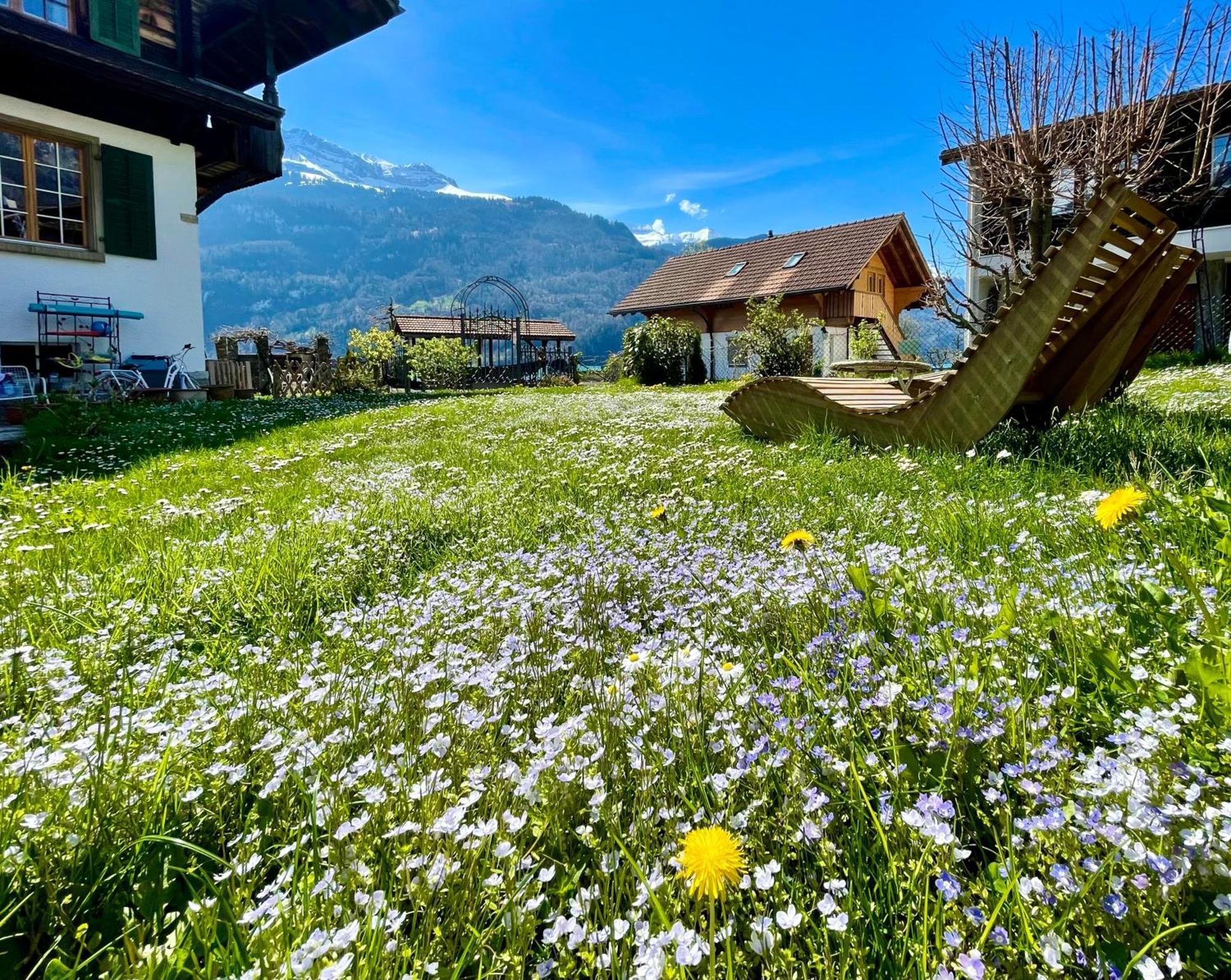 Romantic Lake & Mountain Apartment Pure Swissness Brienz  Bagian luar foto